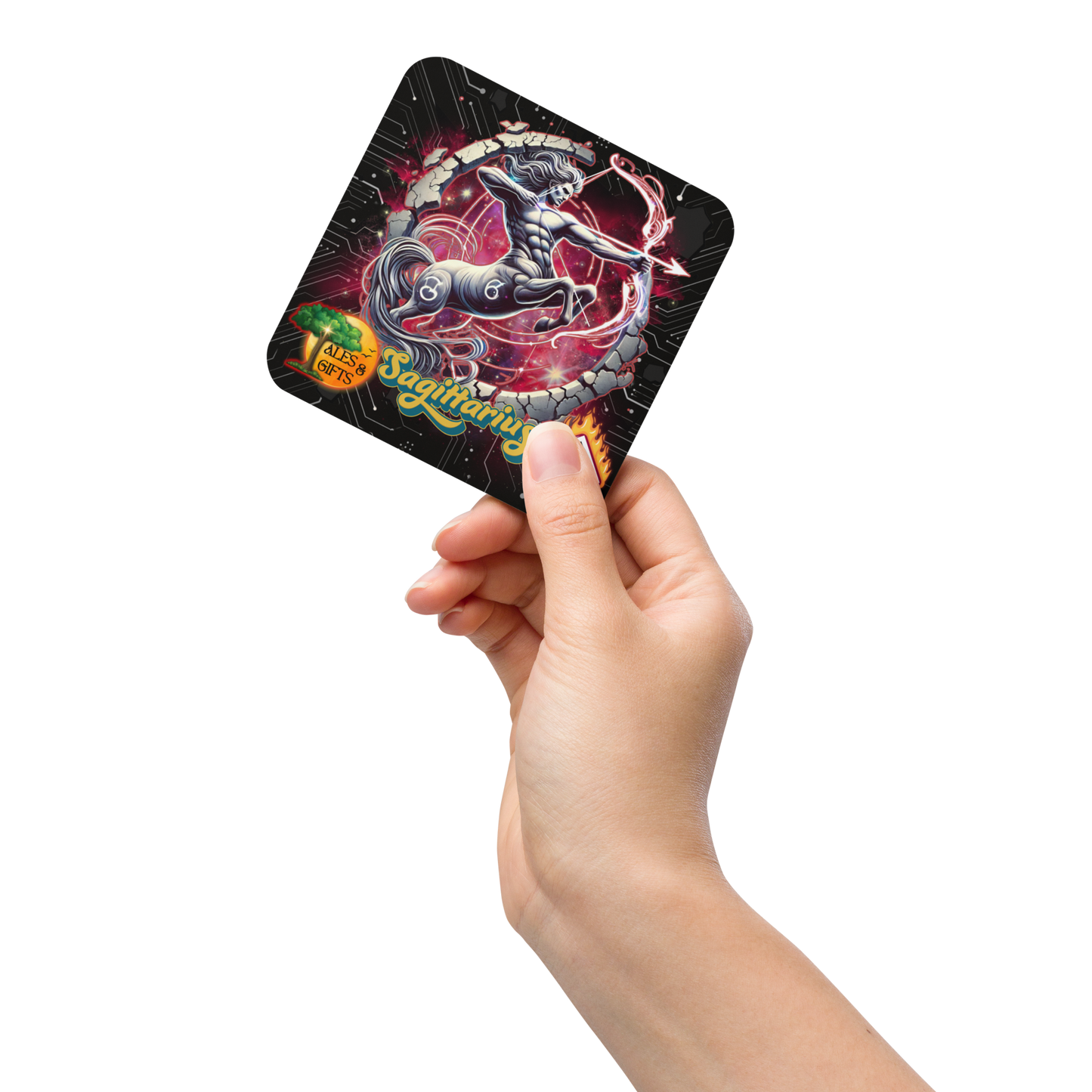Sagittarius Cork-back Coaster (4 pieces)
