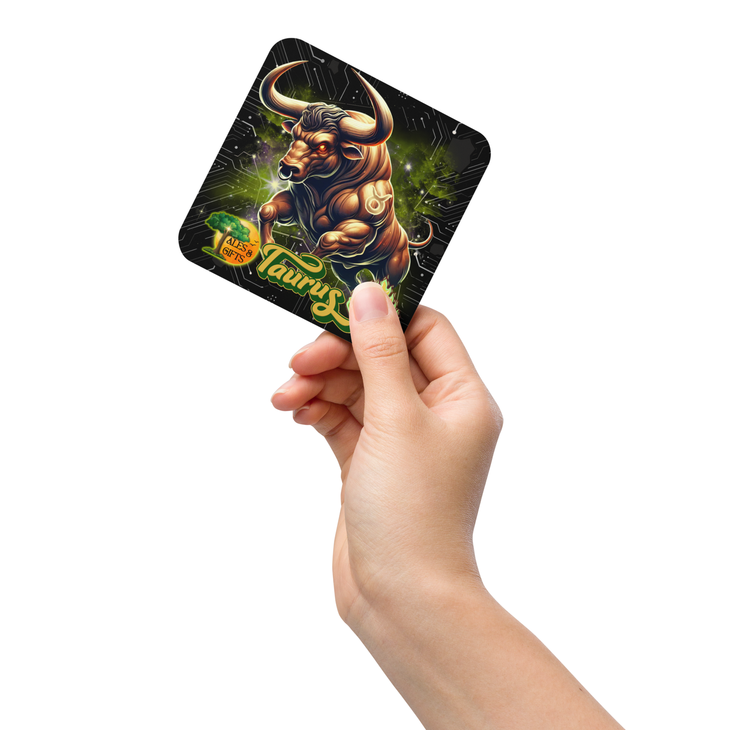 Taurus Cork-back Coaster (4 pieces)