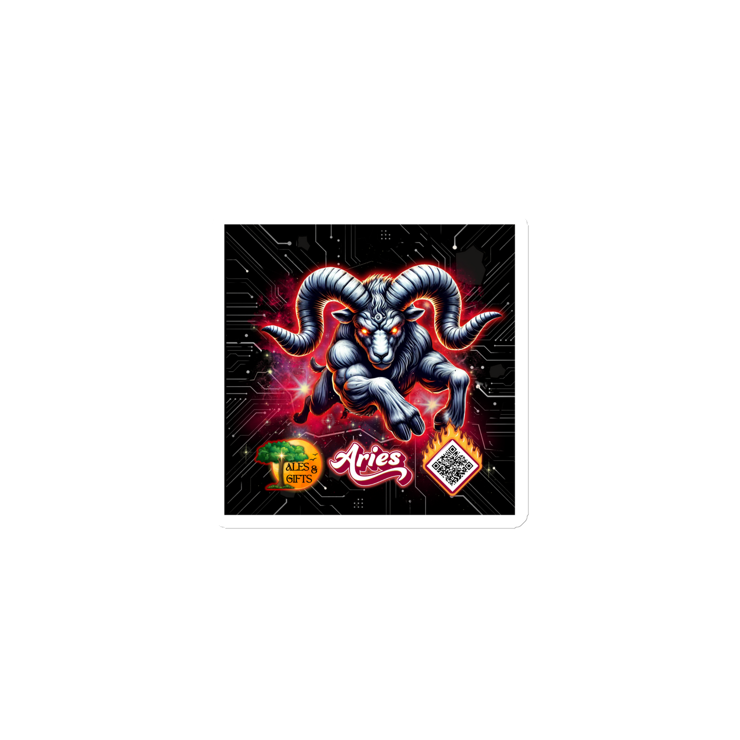 Aries Fridge Magnet (4 pieces)