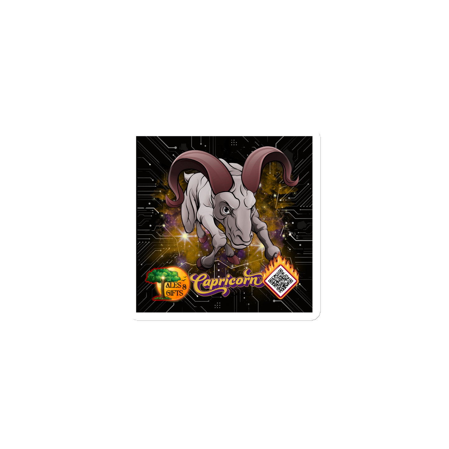 Capricorn Fridge Magnet (4 pieces)