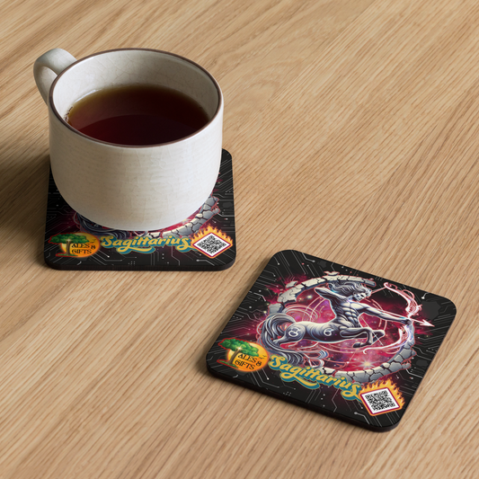 Sagittarius Cork-back Coaster (4 pieces)