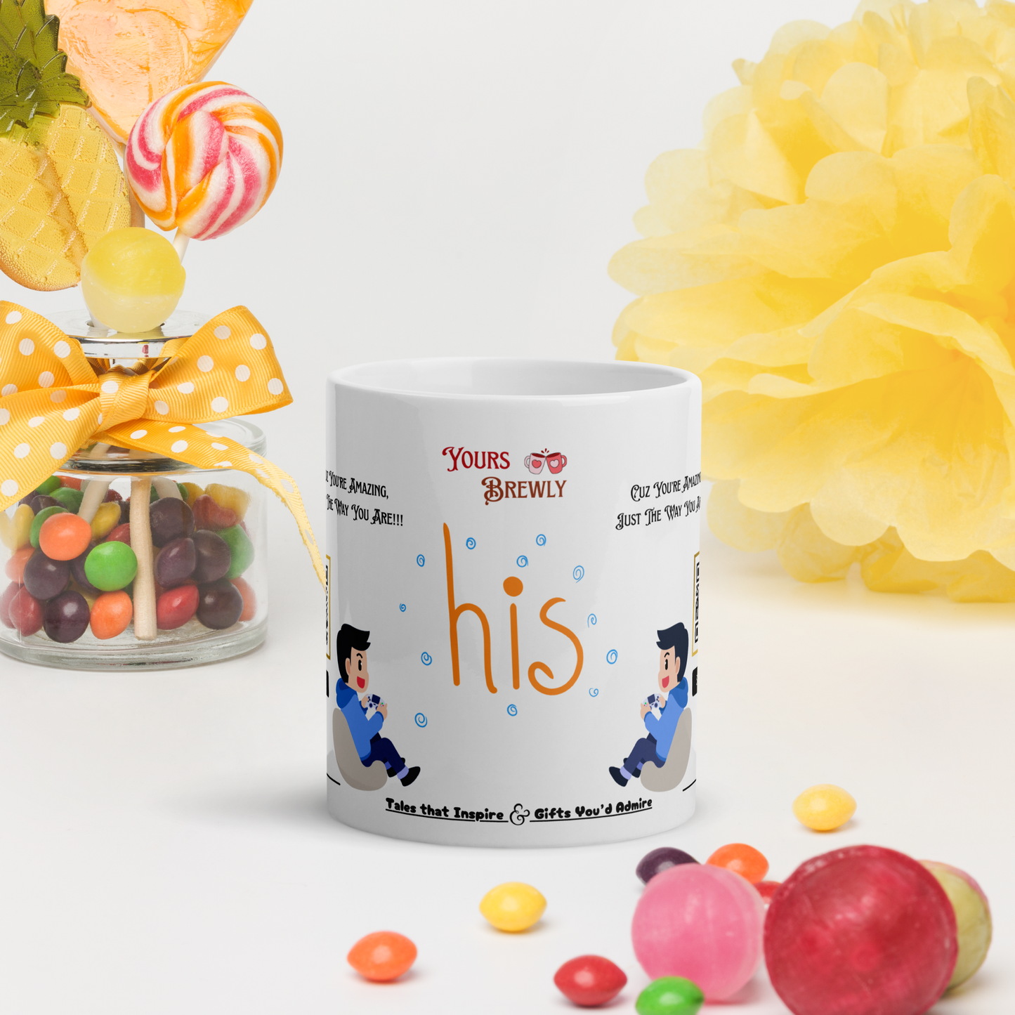 HIS and HERS Personalized Valentines Day Mugs
